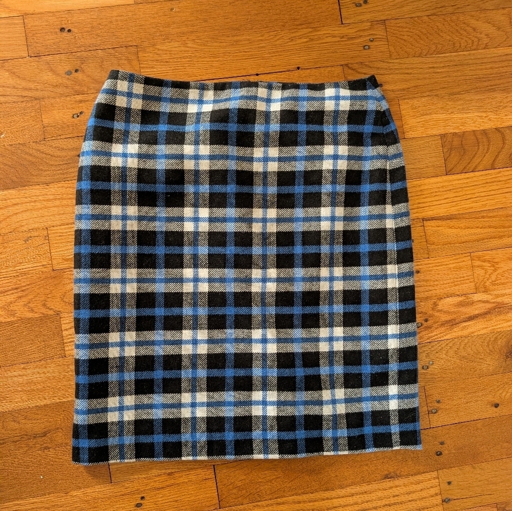Talbot's Plaid Pencil Skirt